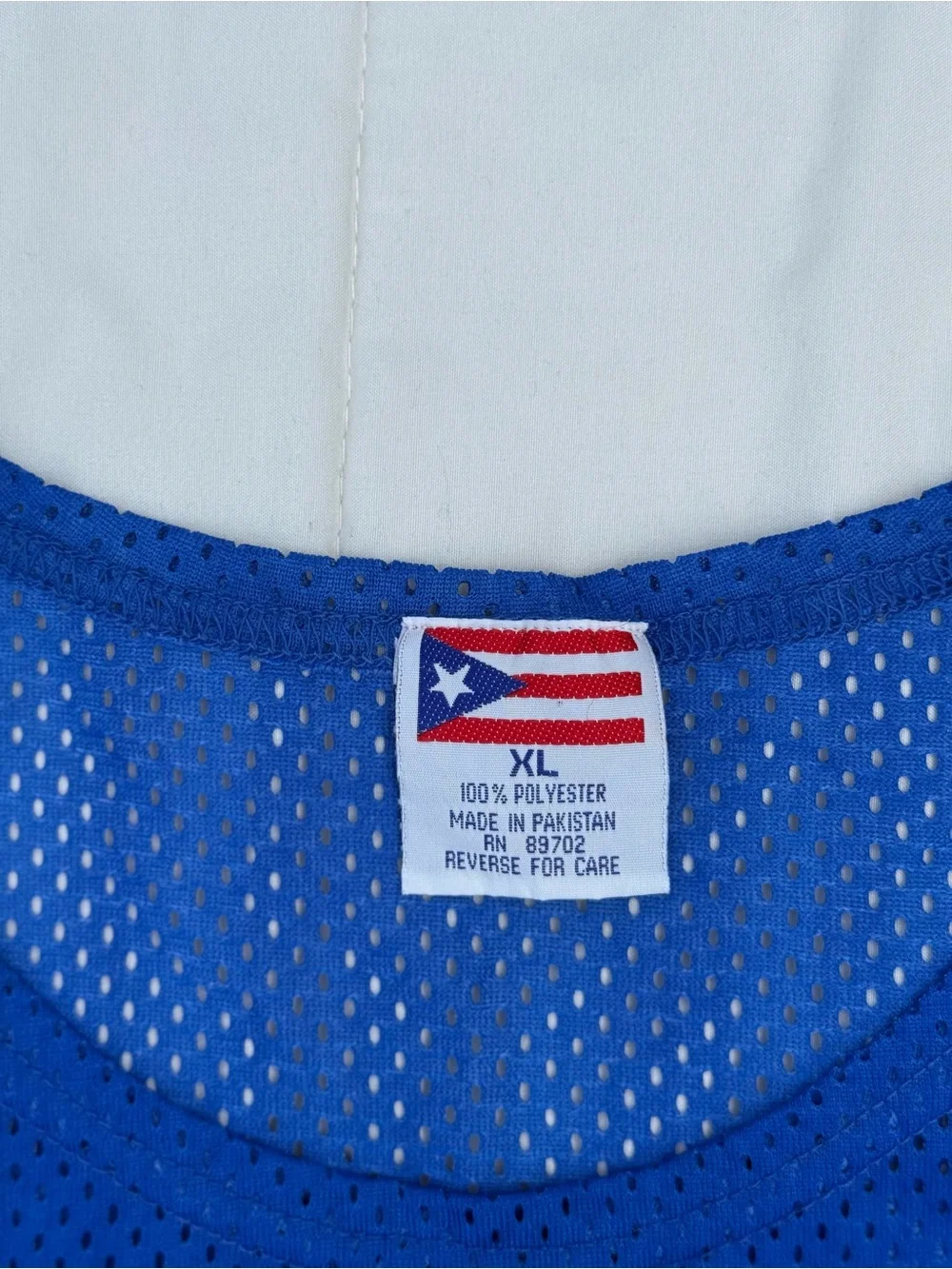 Puerto Rico Flag Mesh Tank Top - Red/White/Blue